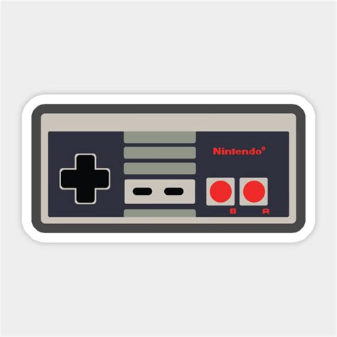 Nintendo Nes Controller Vector Retro Gamer Sticker