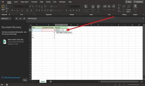 How To Use The Rept Function In Excel Thewindowsclub