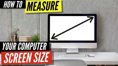How To Measure Your Computer Screen Size Youtube