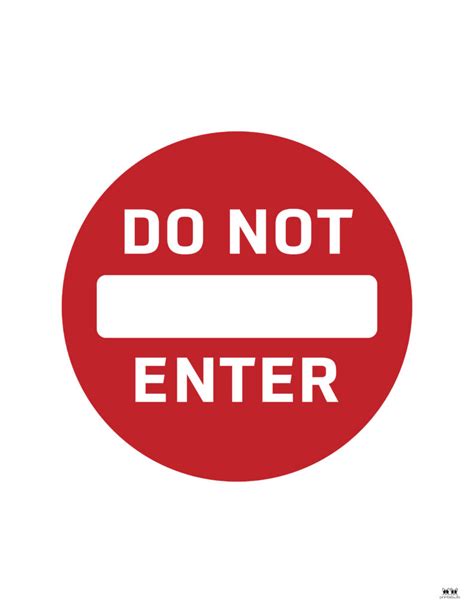 Do Not Enter Signs 15 Free Printable Signs Printabulls