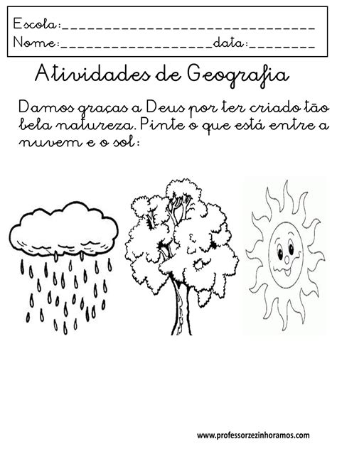 Atividades De Alfabetização Geografia