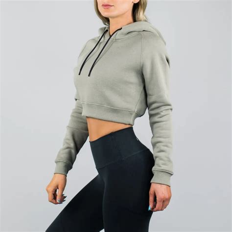 Wholesale Streetwear Sweatshirts Women Long Sleeves Crop Top Gym Wear Hoodie Buy Woman Xxxxl