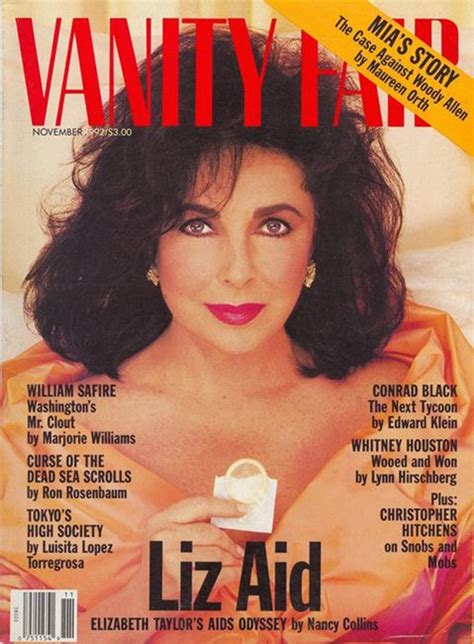 Vanity Fair November 1992 Elizabeth Taylor Makes Condoms Look