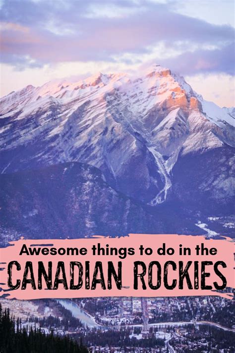 10 Awesome Things To Do In The Canadian Rockies Love And Road