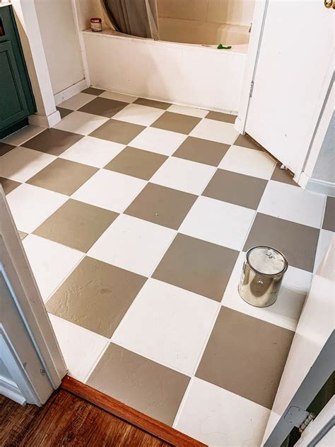 How To Paint Tile Floors Love Renovations Painting Tile Floors Bathroom Tile Diy Painted