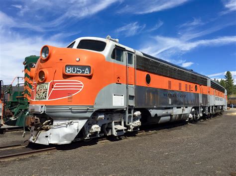 Wp 805 A An Fp7 Purchased To Pull The California Zephyr Parked At The