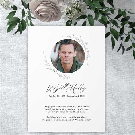 Wildflower Funeral Memorial Cards Mass Cards Memorial Cards For