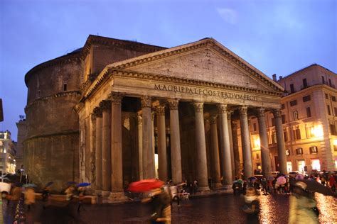 Filepantheon Rome By Night Wikimedia Commons