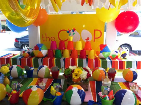 There are so many party themes to try! the COOP: SUMMER BEACH BALL PARTY...