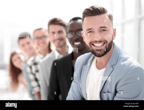 Six Different People Standing In A Row Stock Photo Alamy