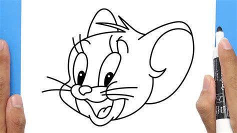 How To Draw Jerry Mouse Step By Step Tutorial Youtube