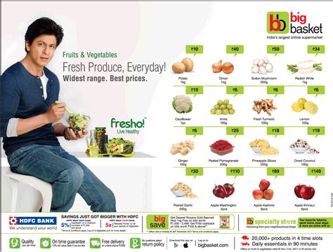 Big Basket Fruits And Vegetables Fresh Produce Everyday Ad Advert Gallery