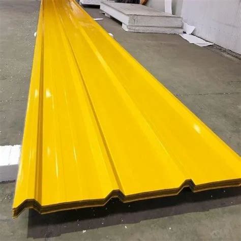 Metal Structure Yellow Color Coated Roofing Sheet Thickness Of Sheet