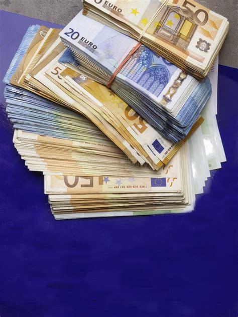 Euro Money Banknotes Pile Of Money Cash Stack New Bills Isolated