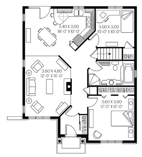 Craftsman Style House Plan 2 Beds 2 Baths 1441 Sqft Plan 23 2692