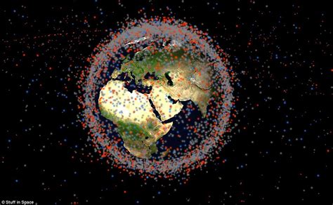 Spectacular Space Map Shows 14000 Satellites Orbiting Earth Rt World Images