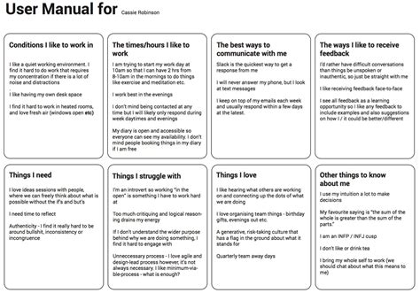 A user manual for me. There are lots of ways to build good… | by Cassie ...