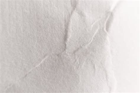 Crumpled White Paper Texture With Soft Folds Stock Photo Image Of