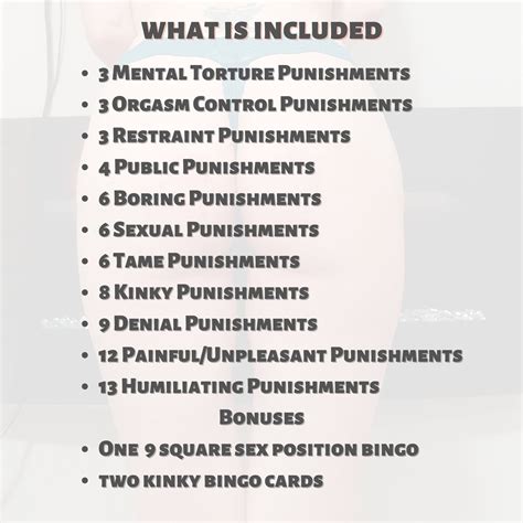 72 kinky bdsm punishment idea cards for little submissive etsy