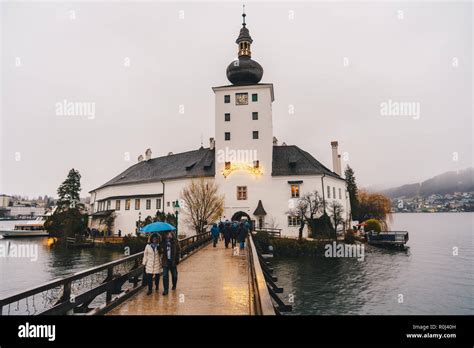 Gmunden Schloss Ort Castle Or Schloss Ort Castle On Traunsee Lake In
