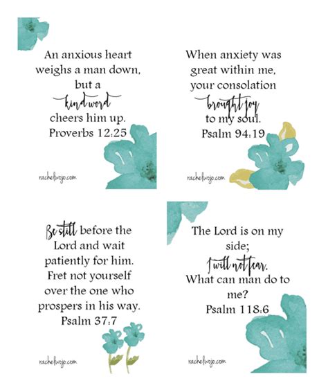 Printable verses bible printables god proverbs print pdf 31 grace religion sees times variety real truth scriptures verse scripture prices 7 days. Win Over Worry Bible Memory Verse Cards - RachelWojo.com