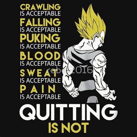 Numerous quotations throughout the dragon ball series can be found in the appending sections, broken down in the following format. Never Quit - Vegeta | Dragon ball, Dragon ball art, Dragon ball wallpapers