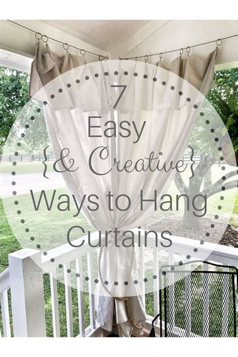 7 Easy And Creative Ways To Hang Curtains Sophisticated Rust