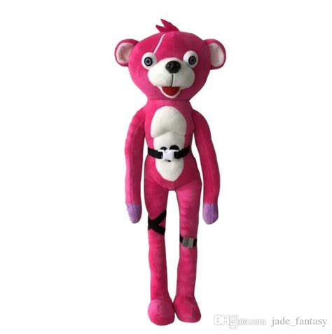 2021 New Fortnite Plush Toys 30cm Pink Bear Plush Dolls Cartoon Pink