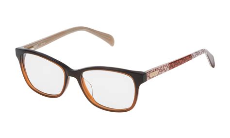 eyeglasses frame tous brown women vto9305206pb