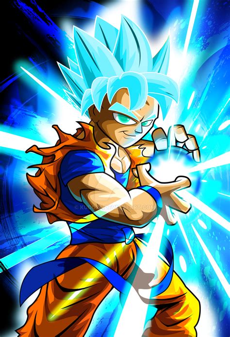 New Ss Blue Goku By Kudoze On Deviantart