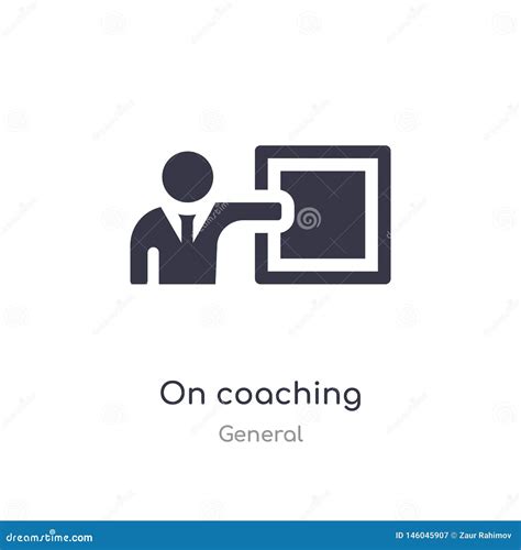 On Coaching Icon Isolated On Coaching Icon Vector Illustration From