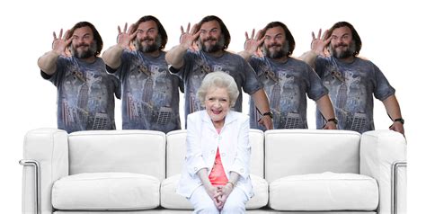Jack Black And Betty White Piper Perri Surrounded Know Your Meme
