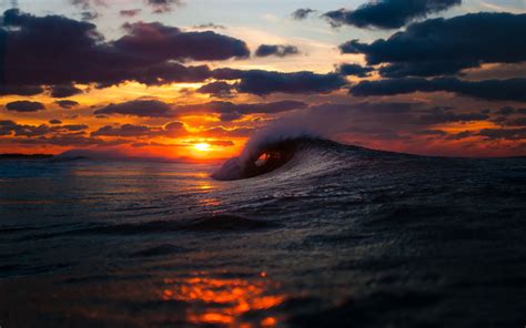Sea Wave Sunset Wallpapers Pictures Ocean Sunset Sunset Wallpaper