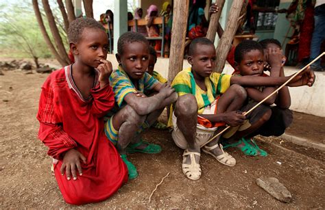 Hungry Ethiopian Children