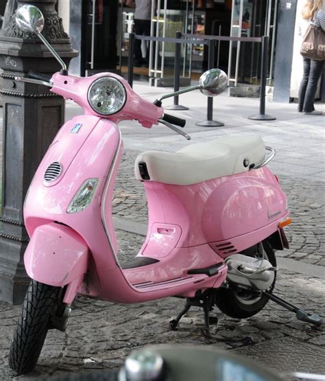 Pink red vespa px custom modified with custom wheel. i will take my scooter glamping | Pink vespa, Pink ...