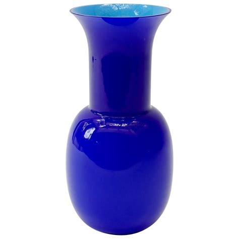 Blue Murano Glass “veronese” Vases By Costantino For Sale At 1stdibs