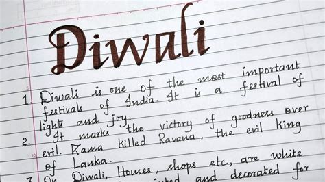 10 Lines Essay On Diwali Festivalessay Writing On Diwali In English