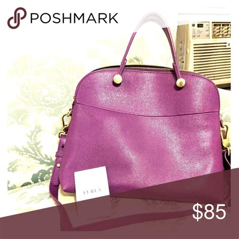 Furla Handbag Long Strap Purple Handbag Barely Used Furla Bags