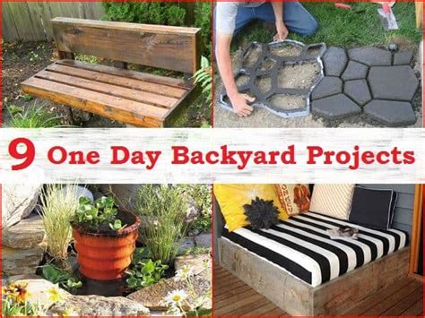 In the case of some hardscape features. Simple Backyard Projects You Can Complete In One Day - DIY ...