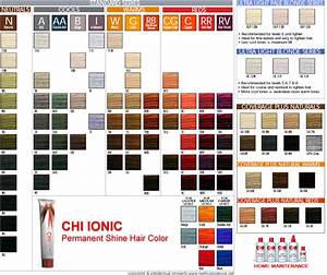 Professional Hair Color Swatches Shade Chart For Chi