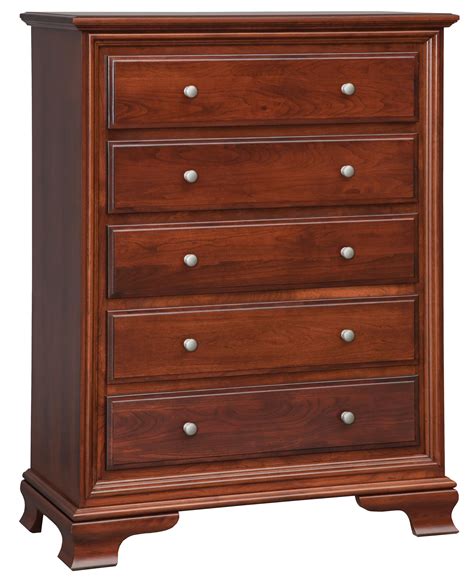 Daniel S Amish Classic 33 4005 30 91 30 76k Traditional 5 Drawer Chest Saugerties Furniture