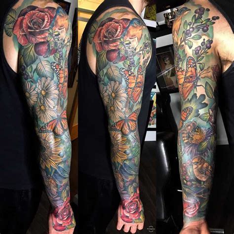 27 men s floral tattoo sleeve sheeraamylee