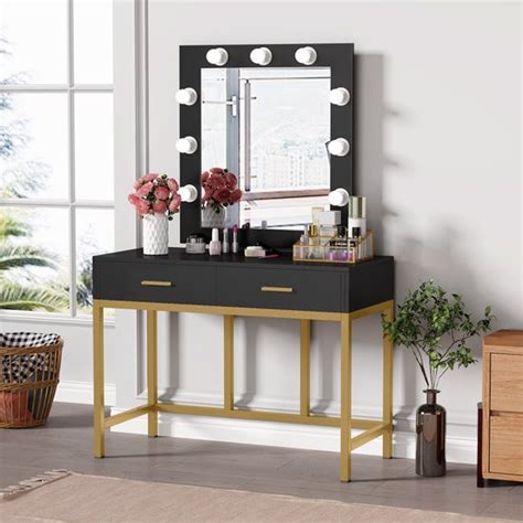 Not too big or small. the suction also works on more than just mirrored surfaces. Tribesigns Vanity Set, Dresser Desk Vanity Makeup Dressing ...