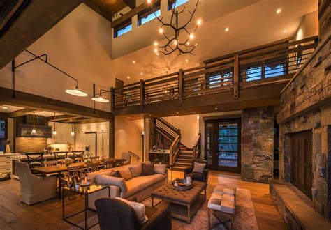 Woodsy Mountain Cabin In Martis Camp Blends Modern With Rustic Living