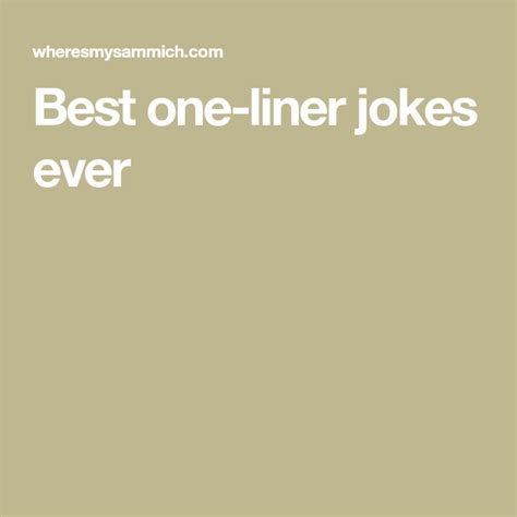 Best One Liner Jokes Ever One Liner Jokes One Liner Jokes