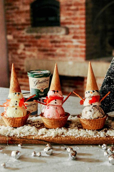 Welcome the summer months with these cooling, delicious ice cream treats. How To Make Ice Cream Snowmen, An Easy Holiday Dessert ...