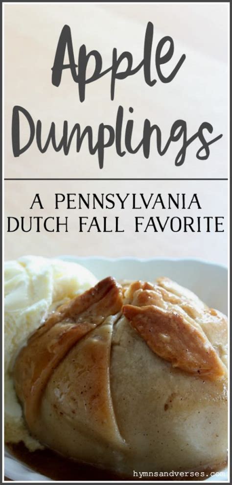 Easy Pennsylvania Dutch Apple Dumplings Hymns And Verses