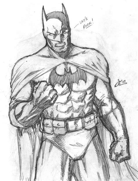 He is shown throwing a punch. Easy Drawing Of Batman at GetDrawings | Free download
