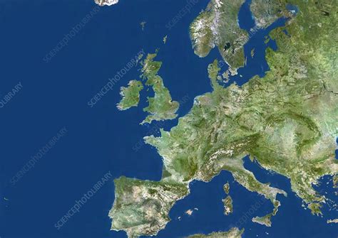 Europe Satellite Image Map Enhanced In 2021 Satellite Image Map Images