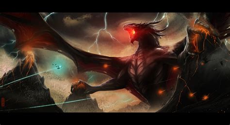 Ancalagon the black from the lord of the rings universe, and the titan godzilla, from the modern legendary cinematic universe. Ancalagon the Black vs the Dragonborn | SpaceBattles Forums